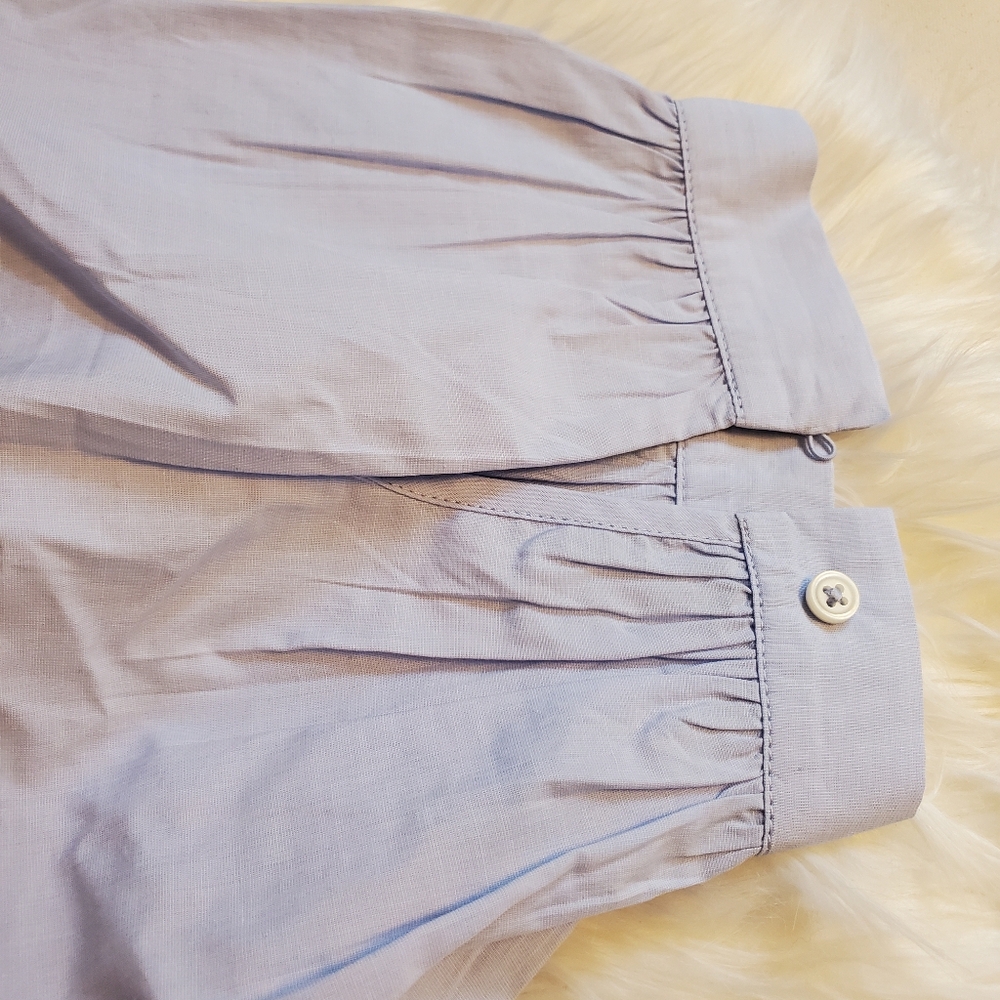 NWOT J.Crew Smock-neck puff-sleeve top in cotton poplin, M - Picture 10 of 10